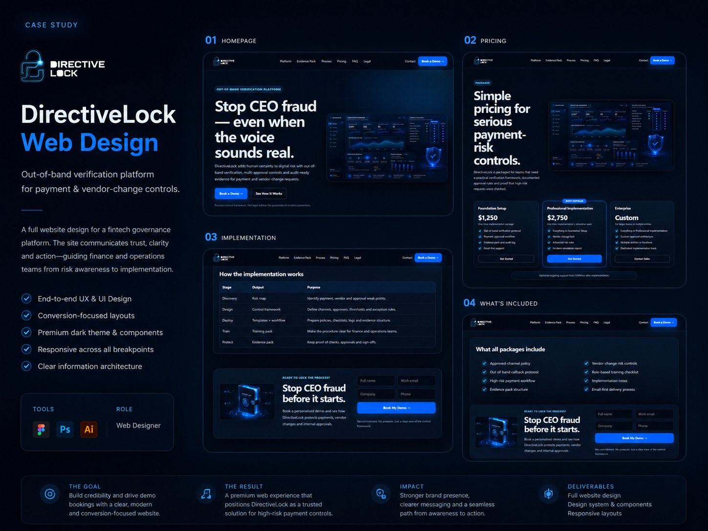 DirectiveLock case study mockup